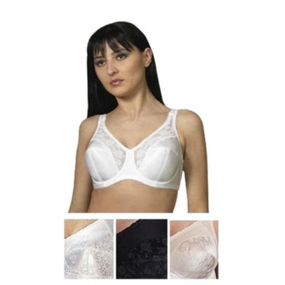 Cortland Intimates Style 7104 - Full Figure Underwire Minimizer Bra NWT 34D Blac - Picture 6 of 7